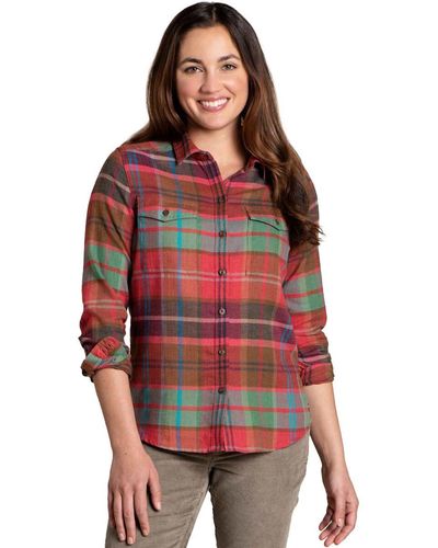 Toad&Co Re-Form Flannel Shirt - Red