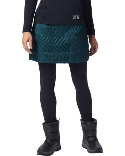 Mountain Hardwear Trekkin Insulated Mini Skirt - Blue