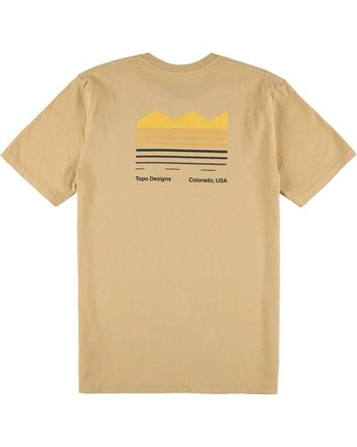 Topo Strata Map T-Shirt - Natural