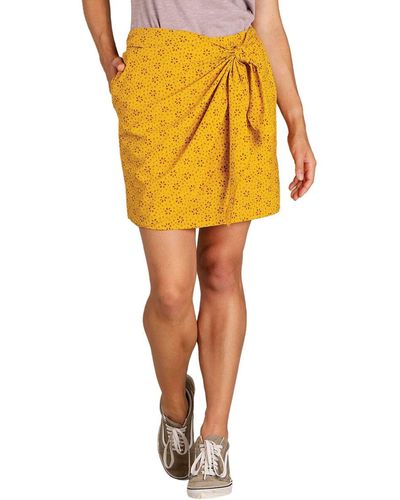 Toad&Co Sunkissed Wrap Skirt - Yellow