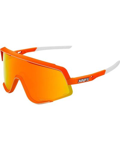 100% Glendale Sunglasses Soft Tact Neon - Orange