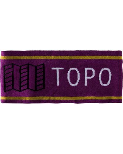 Topo Knit Headband - Purple