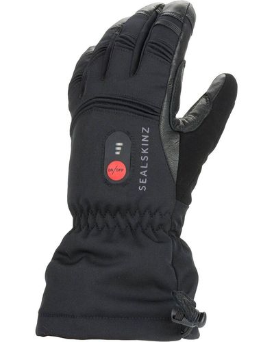 SealSkinz Waterproof Heated Gauntlet Glove - Black