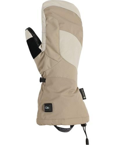 Outdoor Research Prevail Heated Gore-Tex Mitten - Natural