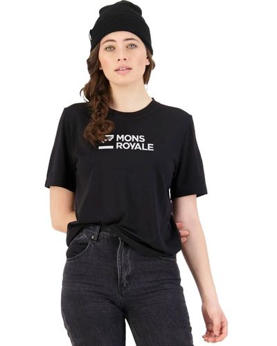 Mons Royale Icon Logo T-Shirt - Black
