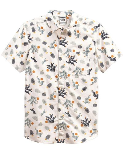 The North Face Short Sleeve Baytrail Pattern Shirt - White
