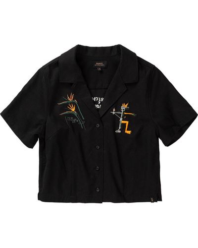 Roark Camp Shirt Basquiat - Black