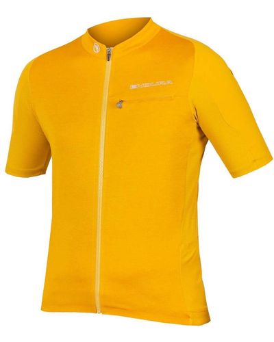 Endura Gv500 Reiver Short-Sleeve Jersey - Yellow