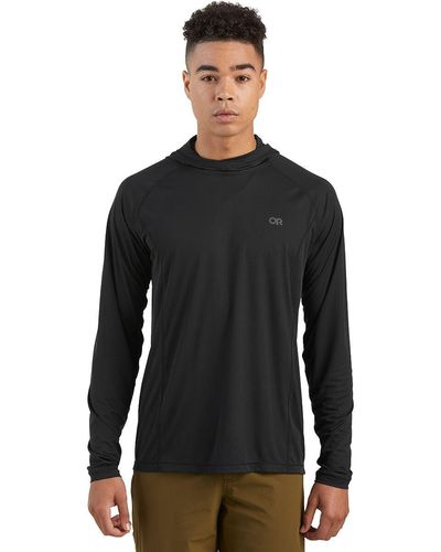 Outdoor Research Echo Hooded Long-Sleeve Shirt - Black