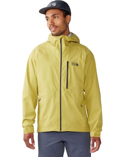 Mountain Hardwear Stretch Ozonic Jacket - Yellow