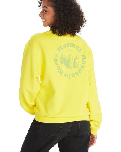 Marmot Circle Heavyweight Crew Sweatshirt - Yellow