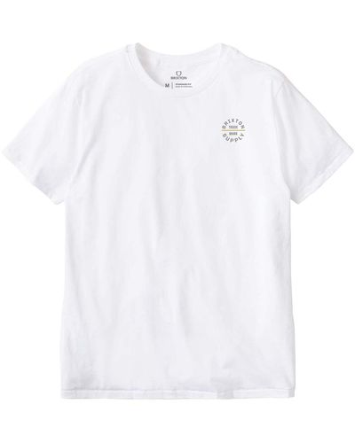 Brixton Oath V Standard T-Shirt - White