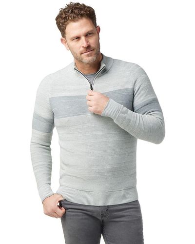 Smartwool Ripple Ridge Stripe 1/2-Zip Sweater - Gray