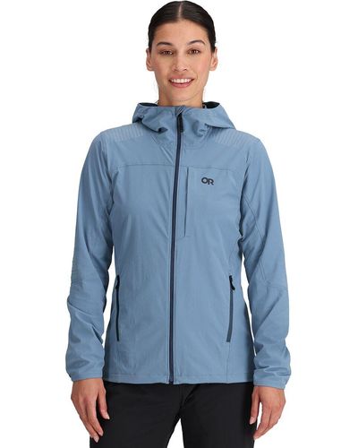 Outdoor Research Ferrosi Duraprint Hooded Jacket - Blue