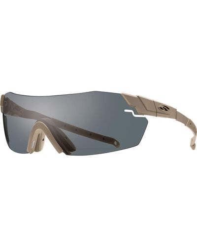 Smith Pivlock Echo Elite Sunglasses Tan 499/Clear Ignitor - Gray