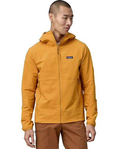 Patagonia R1 Techface Hooded Fleece Jacket - Orange