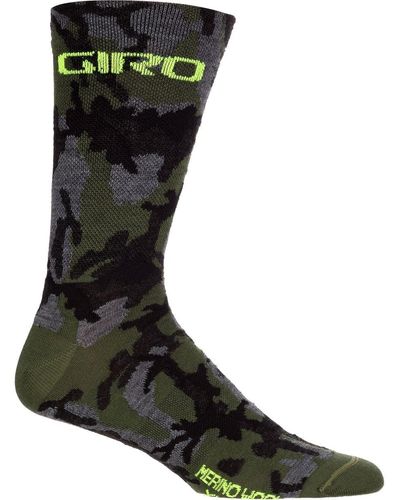 Giro Merino Seasonal Sock Camo2/Highlight - Black