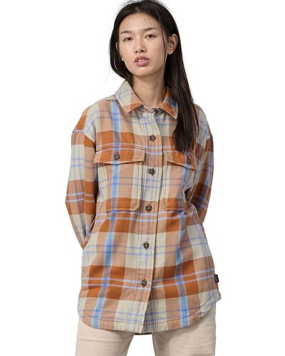 Patagonia Heavyweight Fjord Flannel Overshirt - Brown