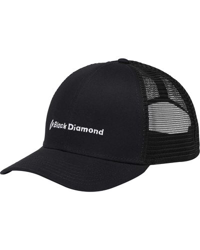 Black Diamond Diamond Bd Trucker Hat//Bd Wordmark - Black