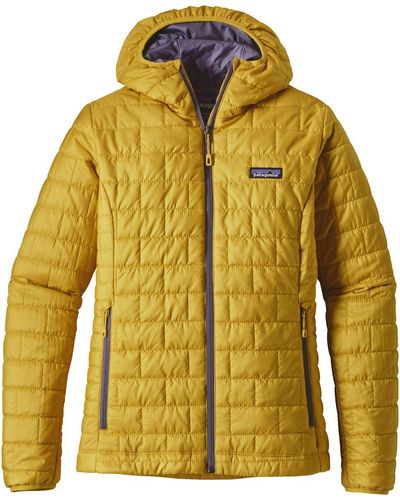 Patagonia Nano Puff Hooded Insulated Jacket - Yellow