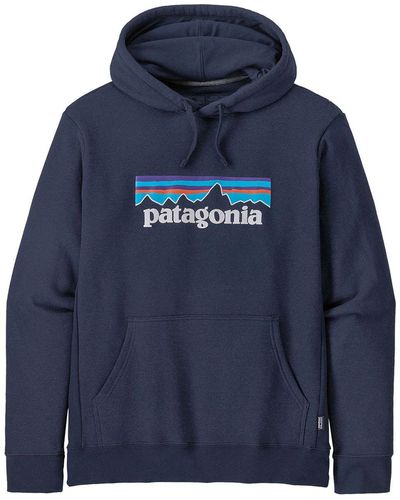 Patagonia P-6 Logo Uprisal Hoodie New - Blue