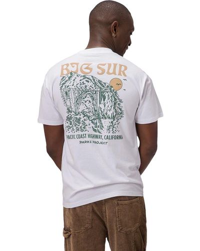 Parks Project Big Sur Bridges Puff Print Pocket T-Shirt - White