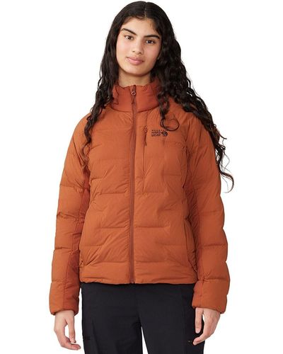 Mountain Hardwear Stretchdown High-Hip Jacket - Orange