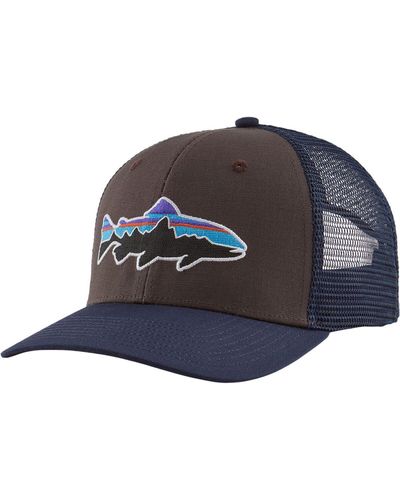 Patagonia Fitz Roy Trout Trucker Hat Basalt - Blue