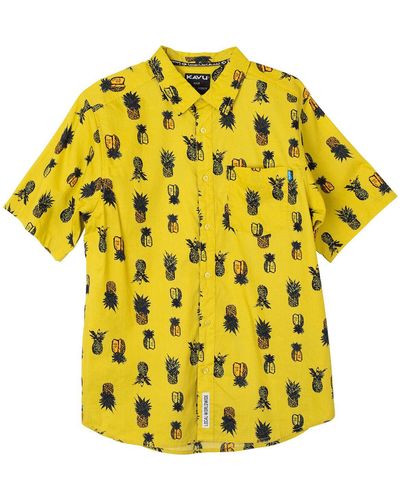 Kavu Festaruski Short-Sleeve Shirt - Yellow