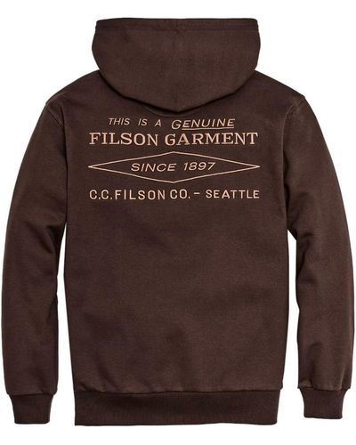 Filson Prospector Embroidered Hoodie - Brown