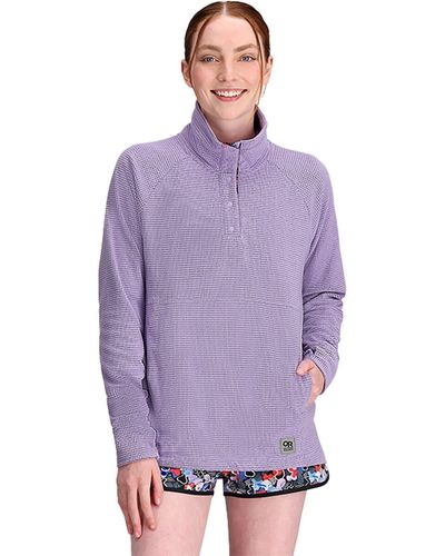 Outdoor Research Trail Mix Snap Pullover - Purple