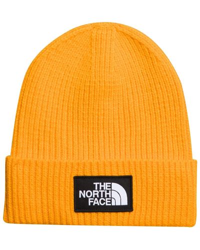 The North Face Logo Box Cuffed Beanie Summit - Orange