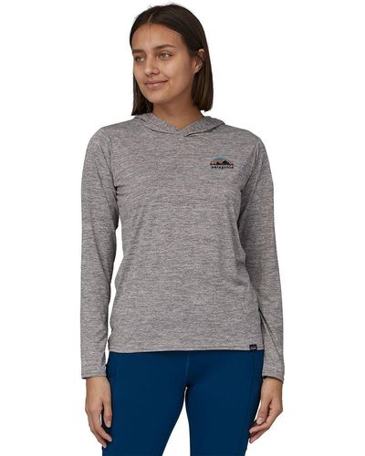 Patagonia Capilene Cool Daily Graphic Hoodie - Gray