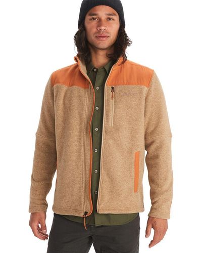 Marmot Wrangell Polartec Fleece Jacket - Brown