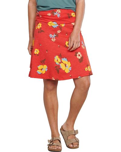 Toad&Co Chaka Skirt - Red