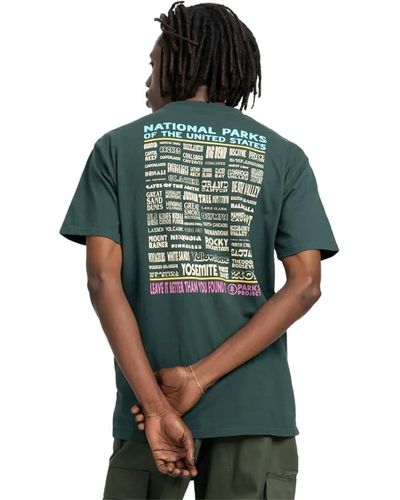 Parks Project National Parks Lineup Pocket T-Shirt Forest - Green