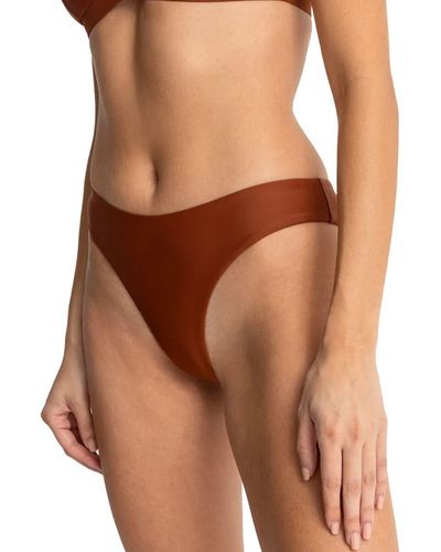 Rhythm Classic Holiday Bikini Bottom - Brown
