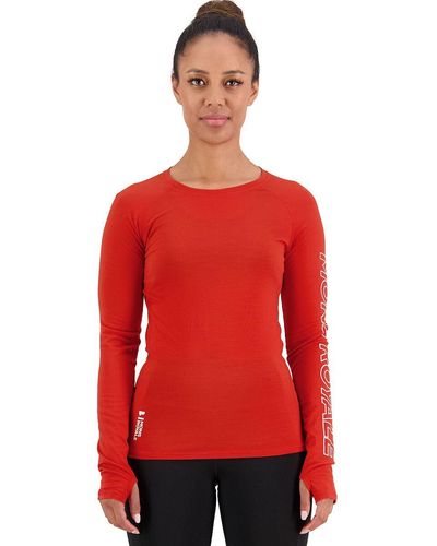 Mons Royale Bella Tech Long-Sleeve Top - Red