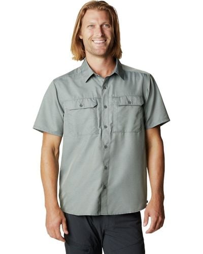 Mountain Hardwear Canyon Short-Sleeve Shirt - Gray