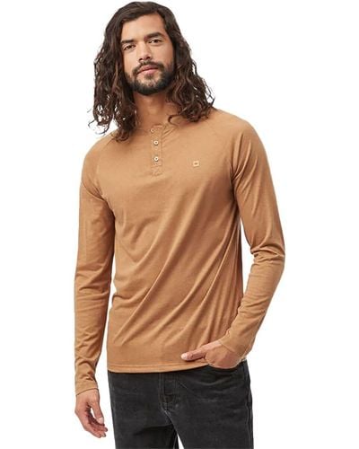 Tentree Classic Long-Sleeve Henley - Brown
