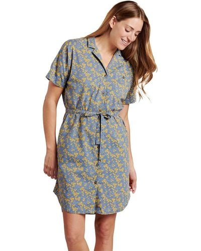 Toad&Co Willet Short-Sleeve Shirtdress - Gray