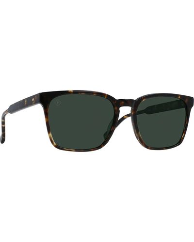 Raen Pierce Polarized Sunglasses Brindle Tortoise/ Polarized - Green