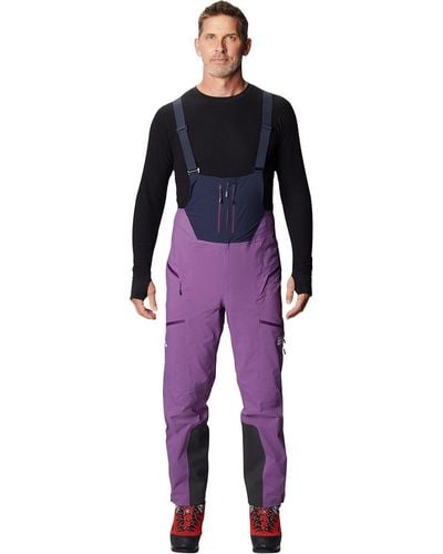 Mountain Hardwear Exposure 2 Gtx Pro Bib Pant - Purple