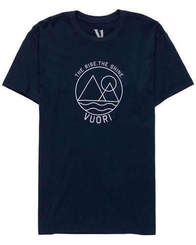 Vuori The Rise The Shine T-shirt - Blue