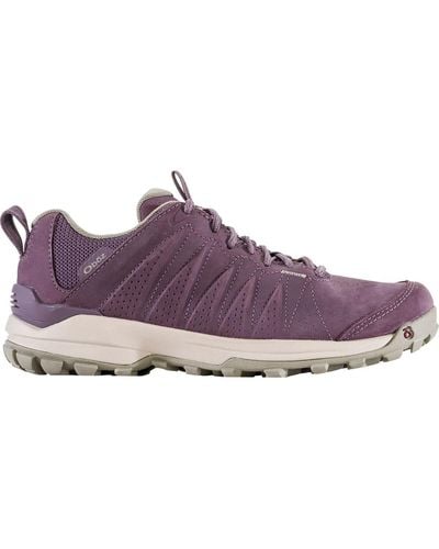 Obōz Sypes Low Leather B-Dry Hiking Shoe - Purple