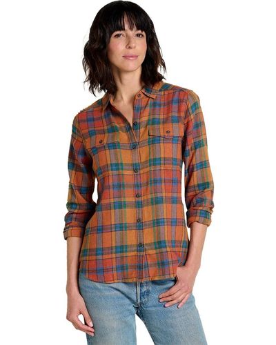 Toad&Co Re-Form Flannel Shirt - Red