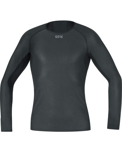 Gore Wear Windstopper Base Layer Long Sleeve Shirt - Gray