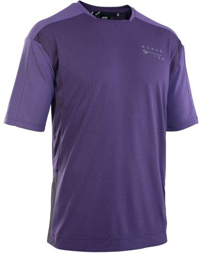 Ion Scrub Amp Short-Sleeve Bat Jersey - Purple