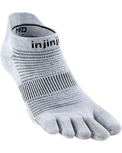 Injinji Run Lightweight No-show Sock - Blue