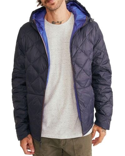 Marine Layer Diamond Quilted Jacket - Blue